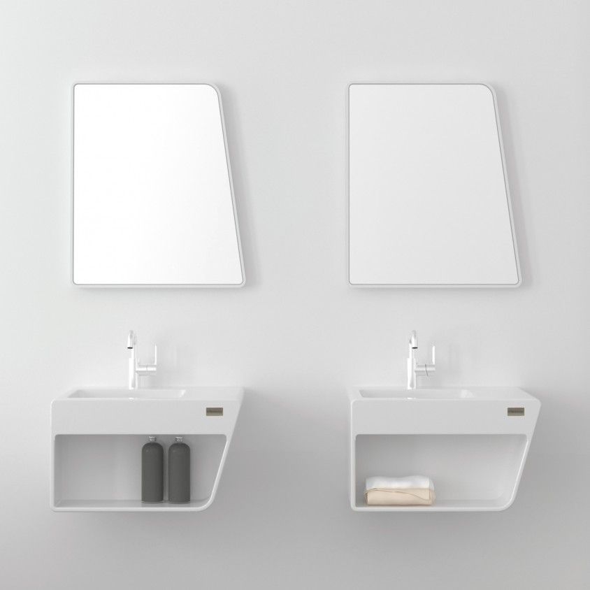 Espelho Victória Branco 60X70X2,5cm Espelho Victória Branco 60X70X2,5cm