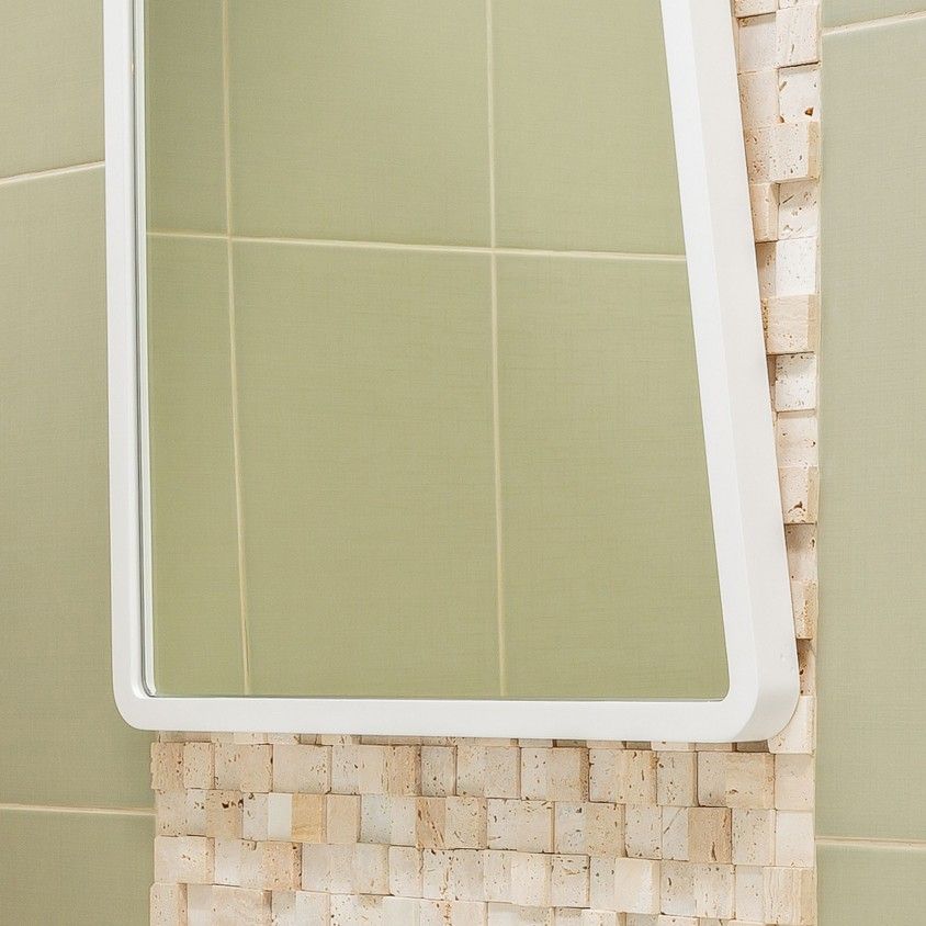 Espelho Victória Branco 60X70X2,5cm Espelho Victória Branco 60X70X2,5cm