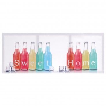 Fotoimpresso Garrafas 78X30X2.5 Sweet Home