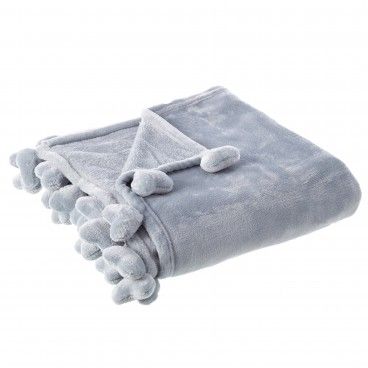 Manta Sof Heart Cinza 130X160cm