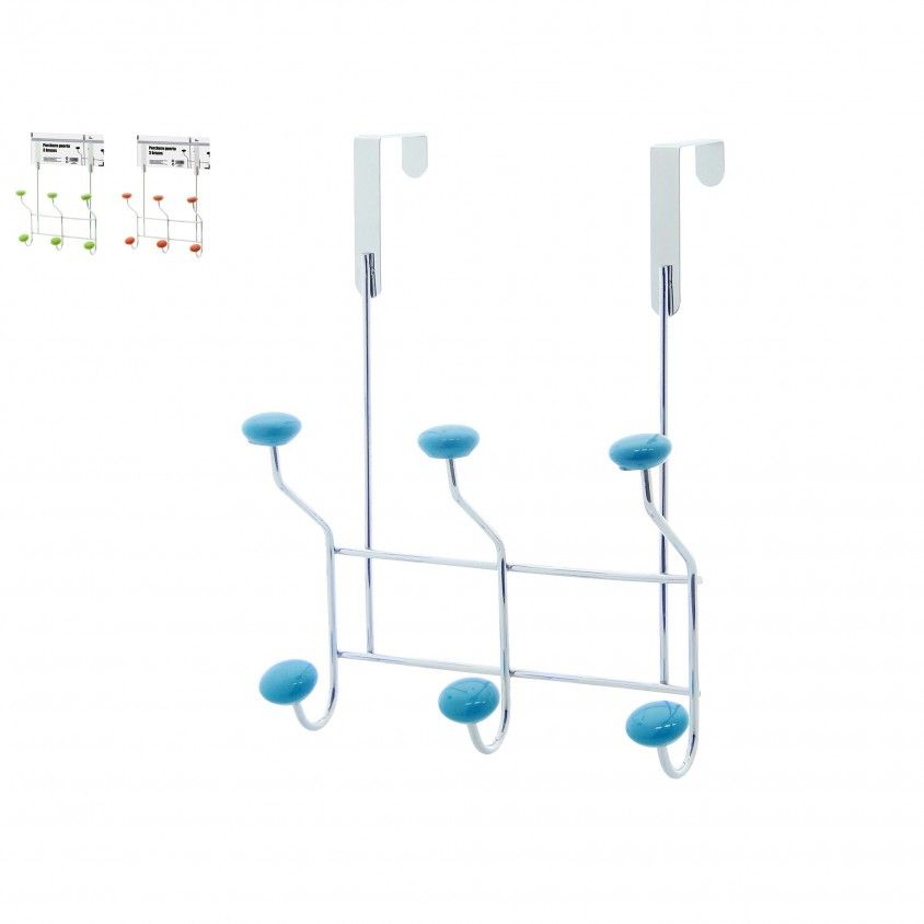 Cabide de Porta com 3 Ganchos Sortido Cabide de Porta com 3 Ganchos Sortido