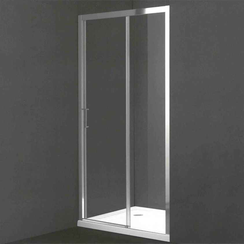 Frontal Stylo 1 Fixo + 1 Correr 175-180 Vidro Transparente 6mm Frontal Stylo 1 Fixo + 1 Correr 175-180 Vidro Transparente 6mm