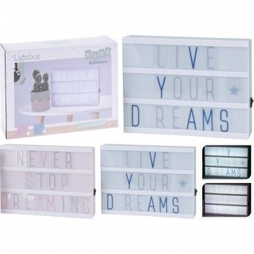 Box Led Decorativa Kid com 100 Símbolos 2 Cores Box Led Decorativa Kid com 100 Símbolos 2 Cores