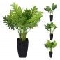 Planta Artificial Folhas 65cm Vaso Sortido 3