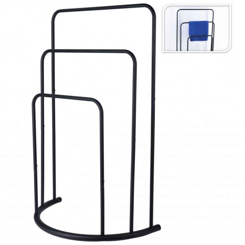 Toalheiro Metal Preto Toalheiro Metal Preto