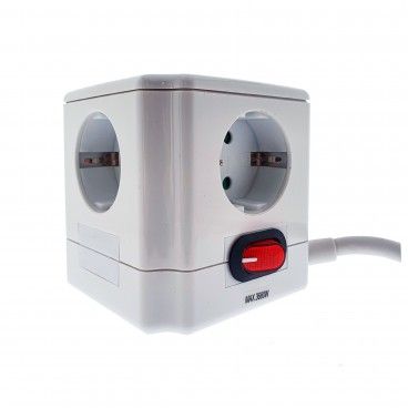 Cubo 4 Tomadas 16A com Interruptor (Cabo 1.5m) Cubo 4 Tomadas 16A com Interruptor (Cabo 1.5m)