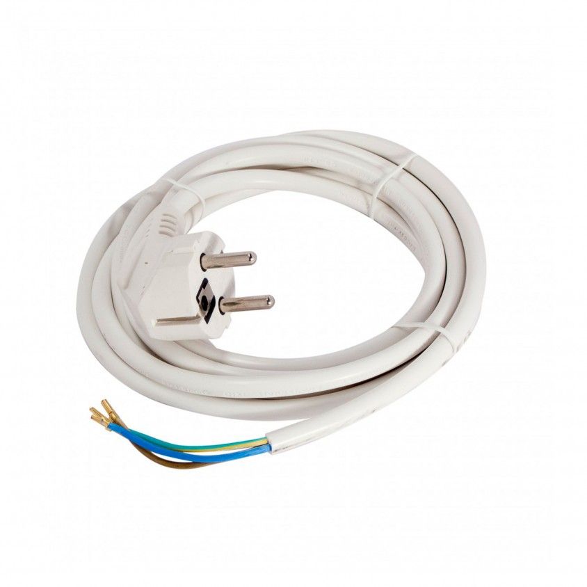 Cabo HO5VVF 1.5m 3x1.5mm2 Max.3500W Branco Cabo HO5VVF 1.5m 3x1.5mm2 Max.3500W Branco