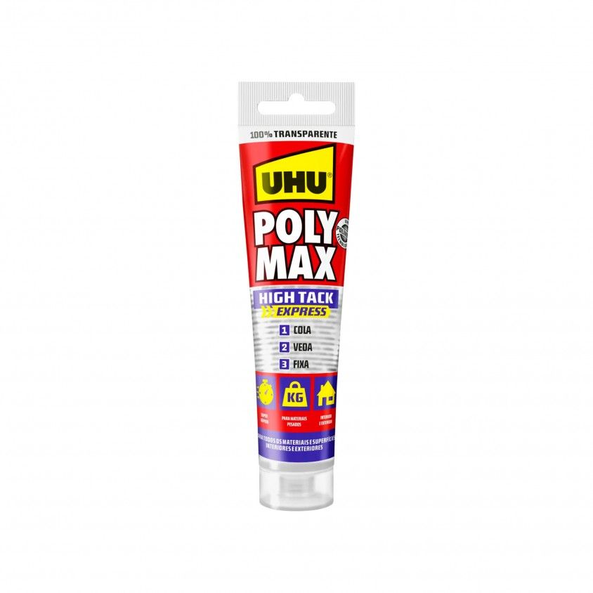 Cola e Veda UHU Poly Max High Tack Express Cristal 115g Cola e Veda UHU Poly Max High Tack Express Cristal 115g