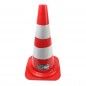 Cone de Sinaliza��o em Polietileno Branco / Vermelho 50cm