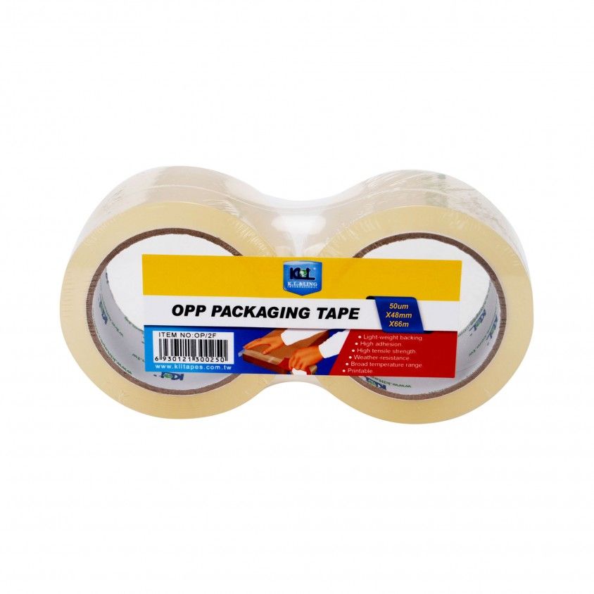 Fita de Embalar 50 Microns 48mmx66m Pack 2