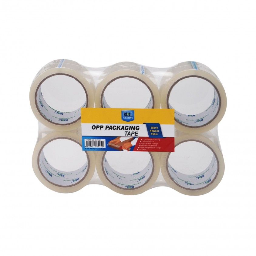 Fita de Embalar 50 Microns 48mmx66m Pack 6