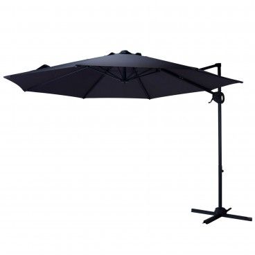 Guarda-Sol Roma Jardim 300cm Cinza Escuro