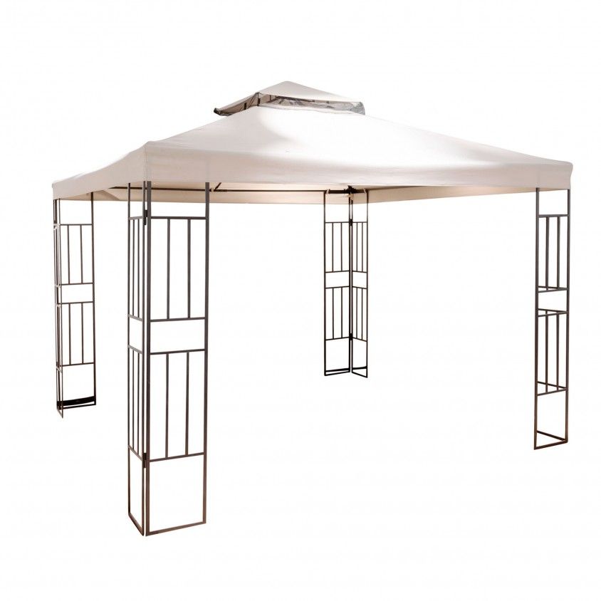 Pergola Jardim com Barras Decorativas 300X300X270cm