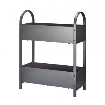 Floreira Metal Cinza Escuro