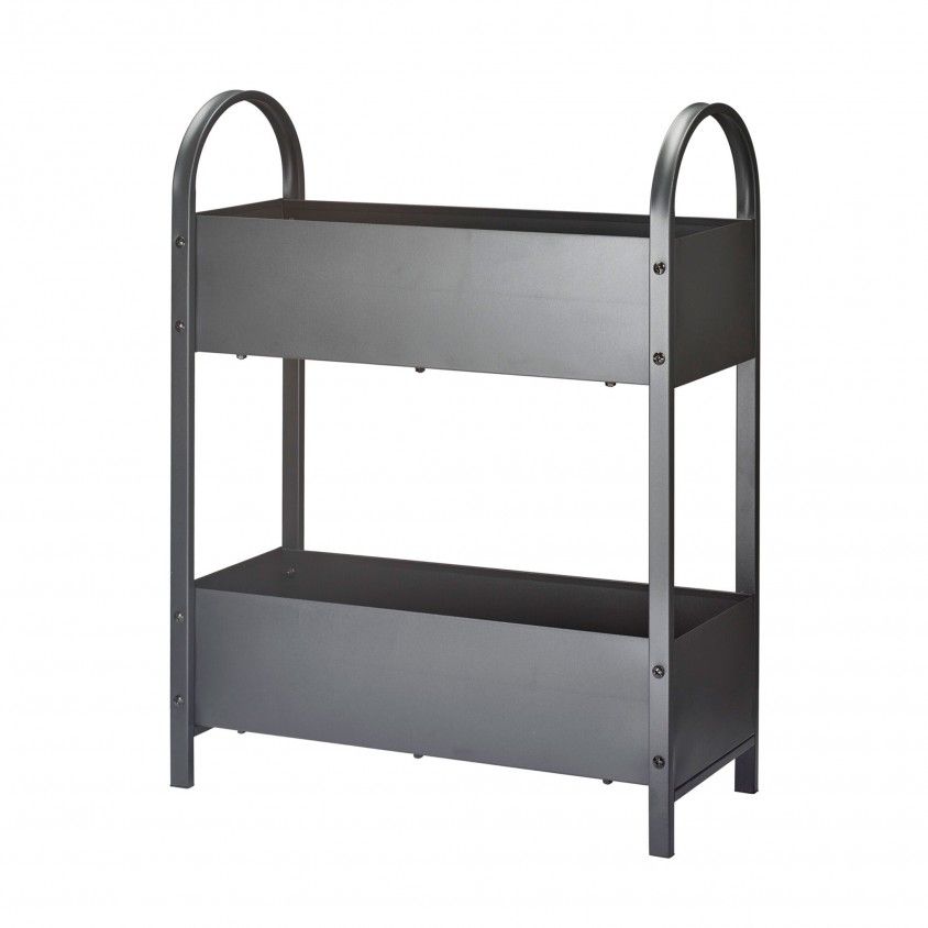 Floreira Metal Cinza Escuro