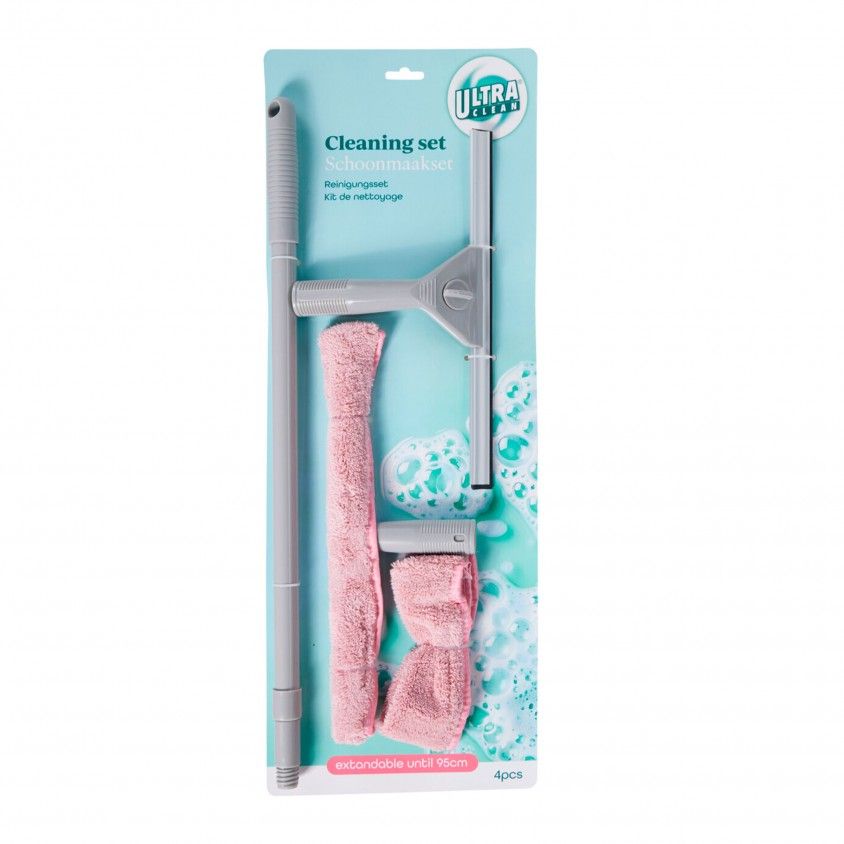 Set Limpeza Vidros 4 Peças Set Limpeza Vidros 4 Peças