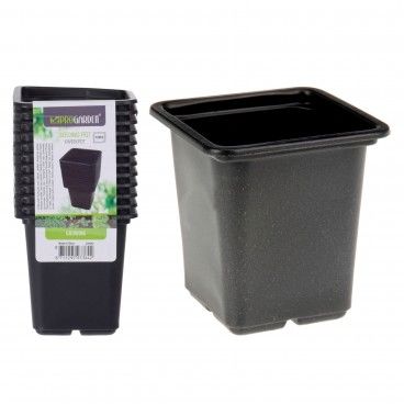 KOOPMAN SET 12 VASOS 75x80MM PRETO