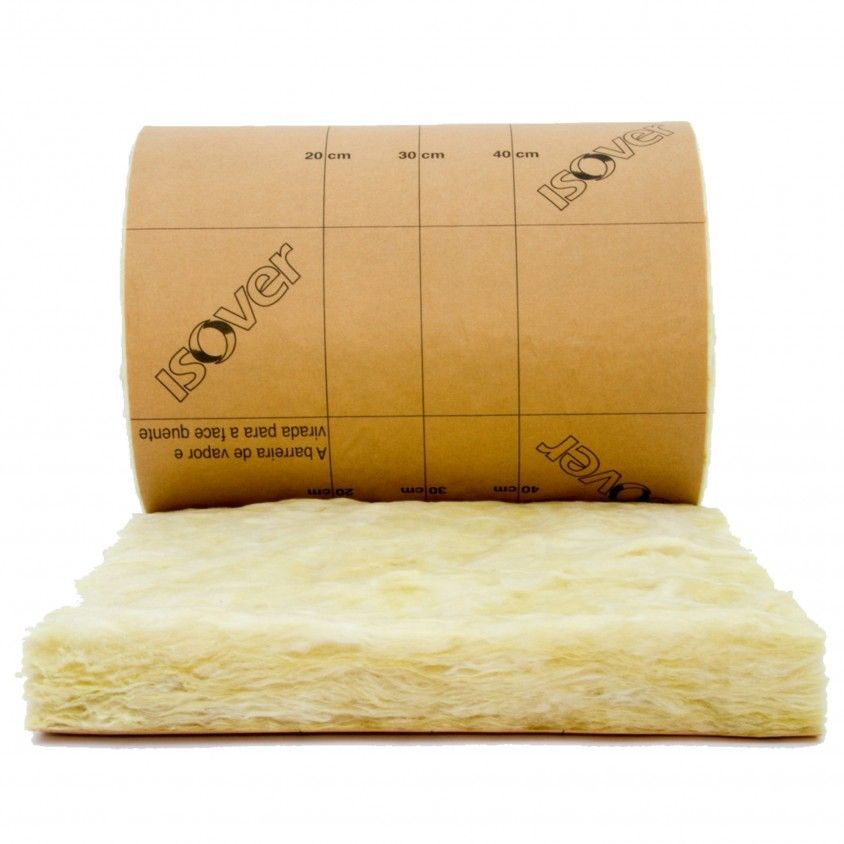 Manta de L� de Vidro Revestida a Papel Kraft 80mm