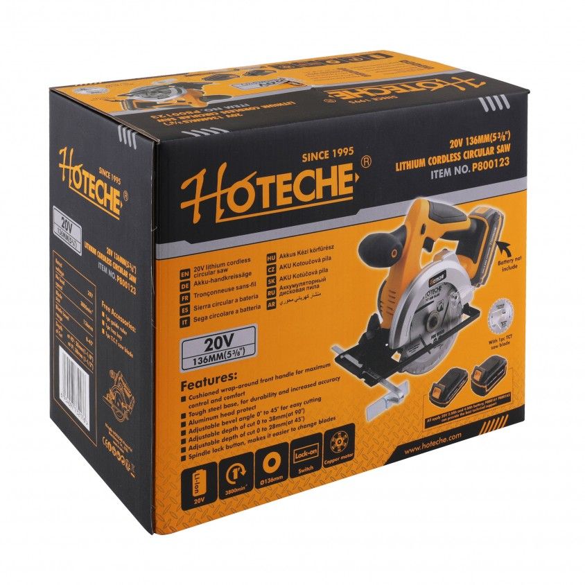 Serra Circular sem Fio Hoteche 20V L�tio (Bateria n�o Inclu�da)