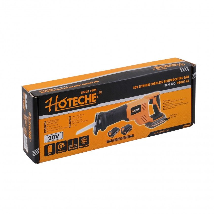 Serra Sabre sem Fio Hoteche 20V L�tio (Bateria n�o Inclu�da)