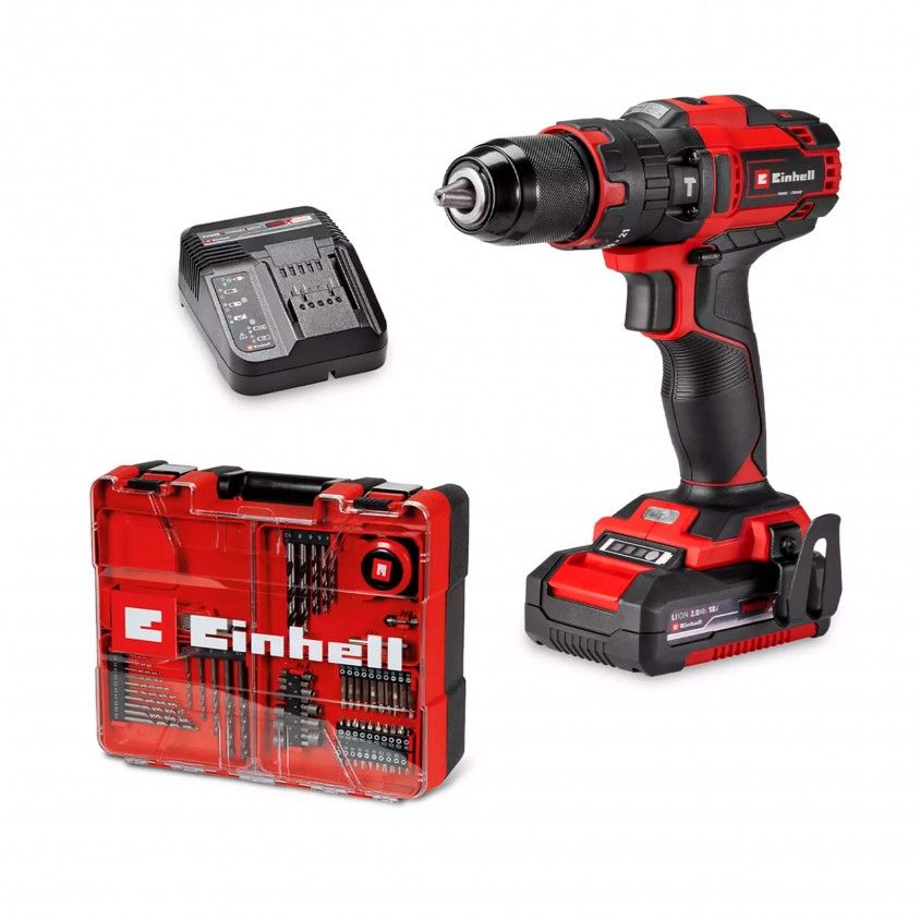 Berbequim de Impacto Einhell TE-CD 18/40 Li-i +64 (1x2,0Ah)