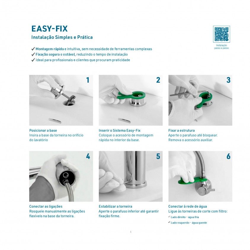 Torneira de Bidé Rubi Easy-Fix Torneira de Bidé Rubi Easy-Fix