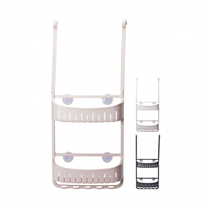 Prateleira Dupla com Ventosa 69x29x10cm Sortido