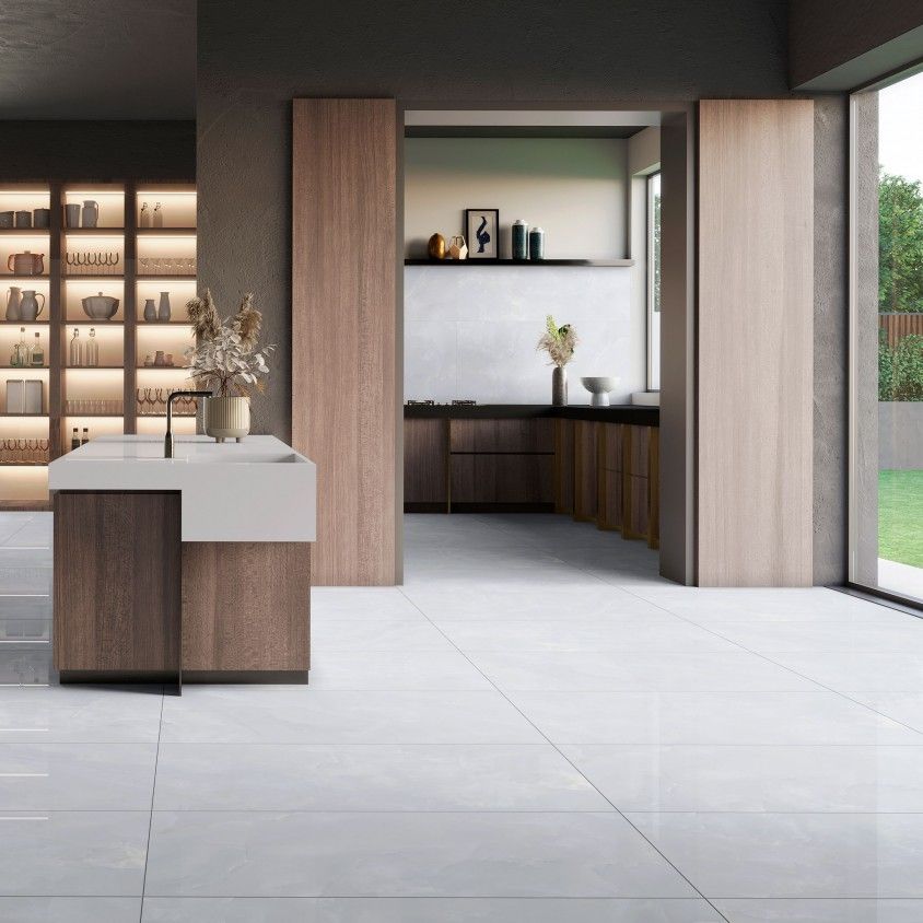 Porcel�nico Retificado Onix White Carvin 60x120