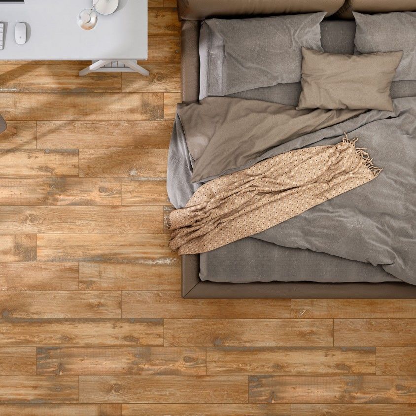 Porcel�nico Retificado Bohemian Carvalho R�stico Nat 20x120