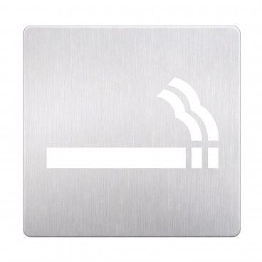 Placa de Sinal�tica Inox Fumadores