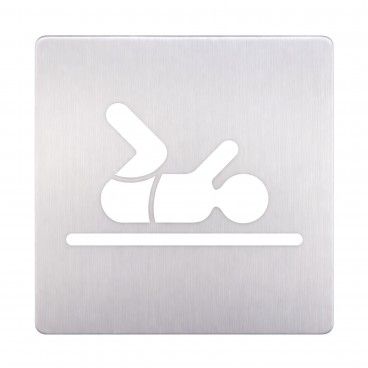 Placa de Sinal�tica Inox Frald�rio