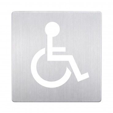 Placa de Sinal�tica Inox Deficiente