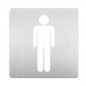 Placa de Sinalética Inox Masculino