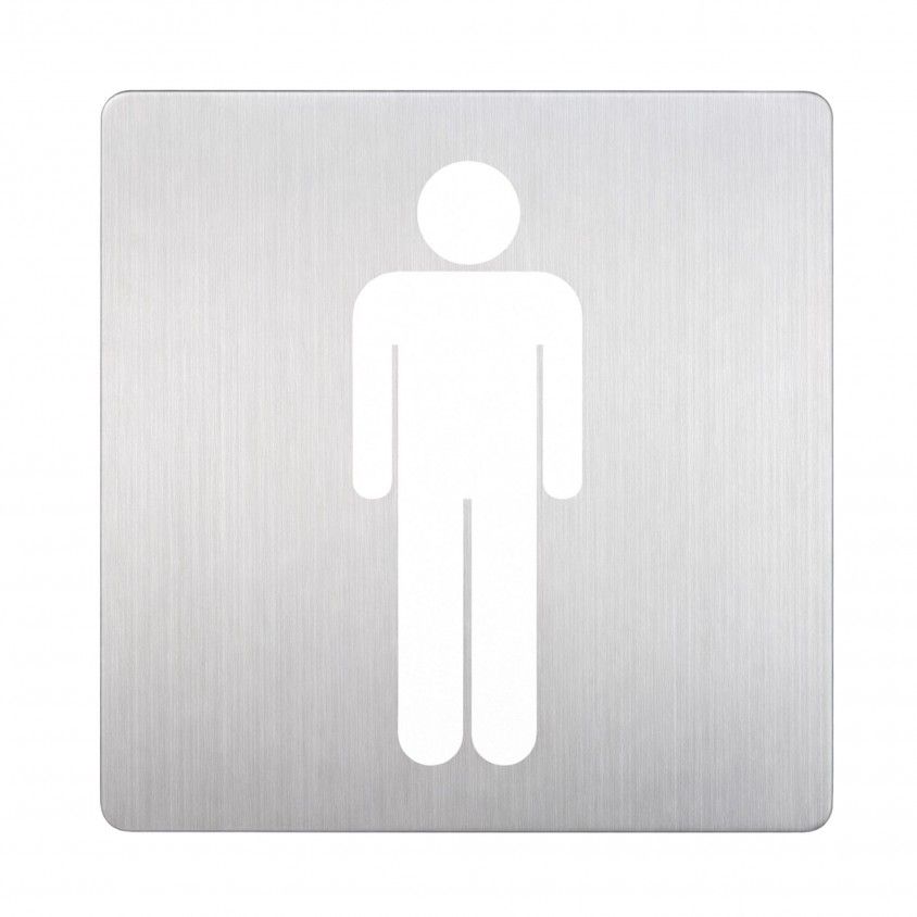 Placa de Sinal�tica Inox Masculino