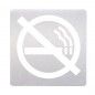 Placa de Sinalética Inox Proibido Fumar