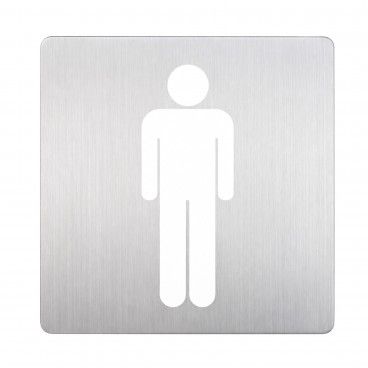 Placa de Sinal�tica Inox Masculino