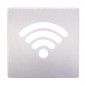 Placa de Sinal�tica Inox Wi-Fi