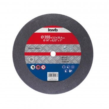 Disco de Corte para Metal KWB �355x25,4x3mm