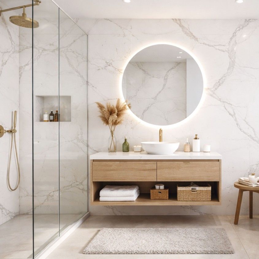 Porcel�nico Retificado Streightex White Carrara Natural 30x60