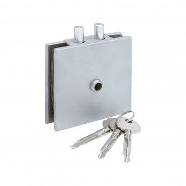 Fechadura Porta Vidro com Chave Cruz 612