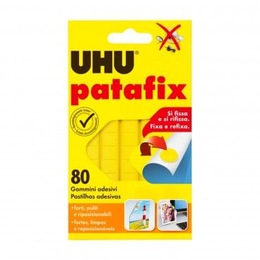 Pastilha Adesiva UHU Patafix Amarelo 80un