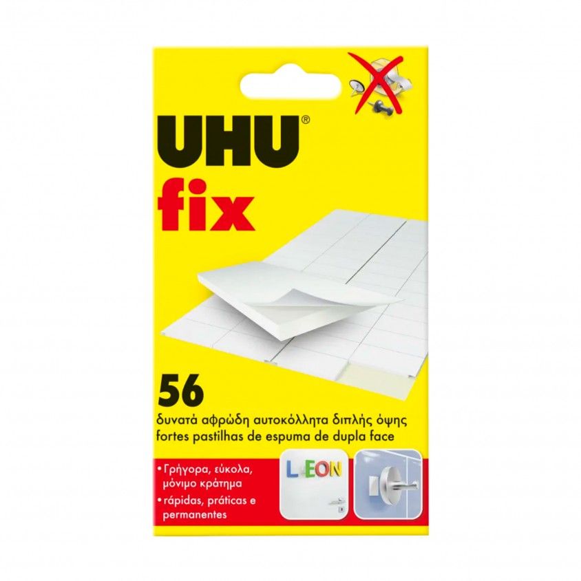Adesivo Dupla Face UHU Fix de Fixa��o R�pida 50un