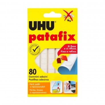 Massa Adesiva UHU Patafix Amarela 80 Pastilhas