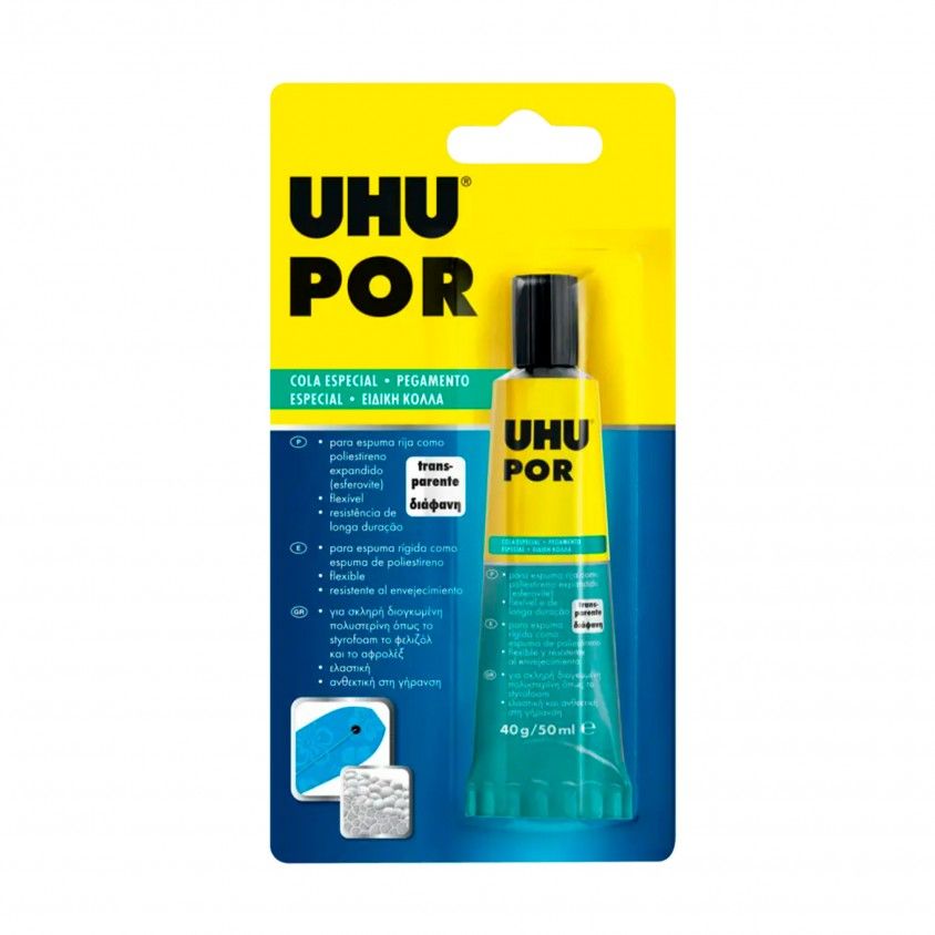 Cola UHU POR Poliestireno/Esferovite 50ml