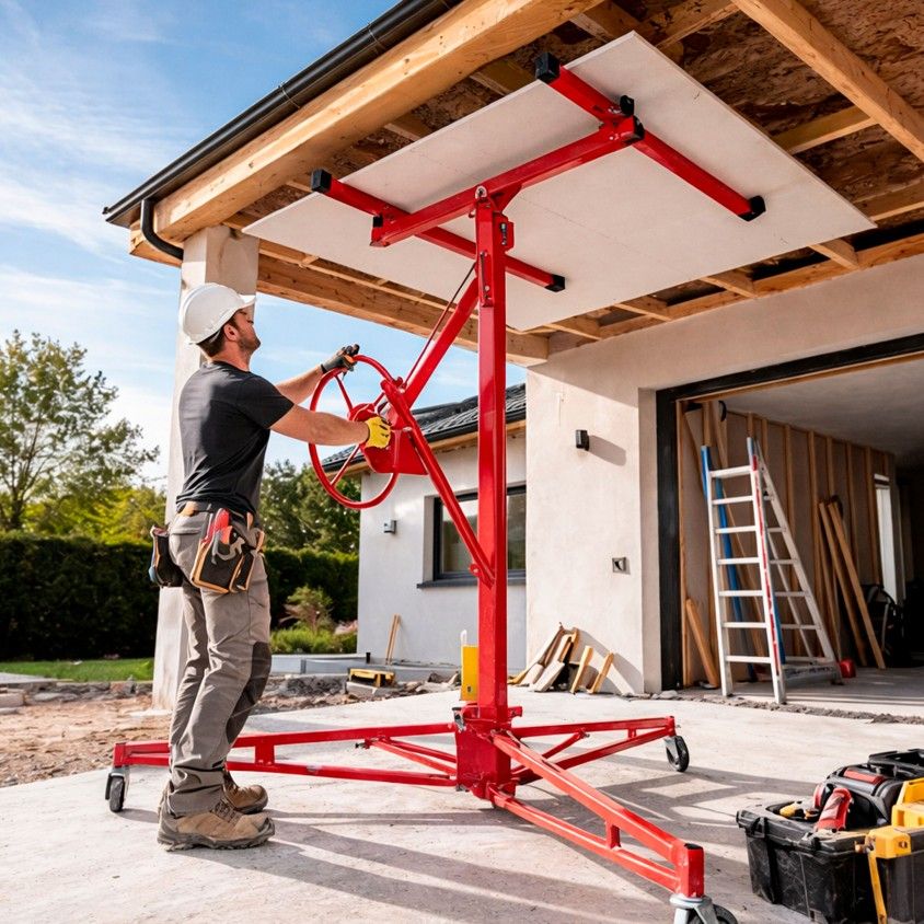 Elevador de Placas de Gesso Allbuild 68Kg 1.4-3.35m