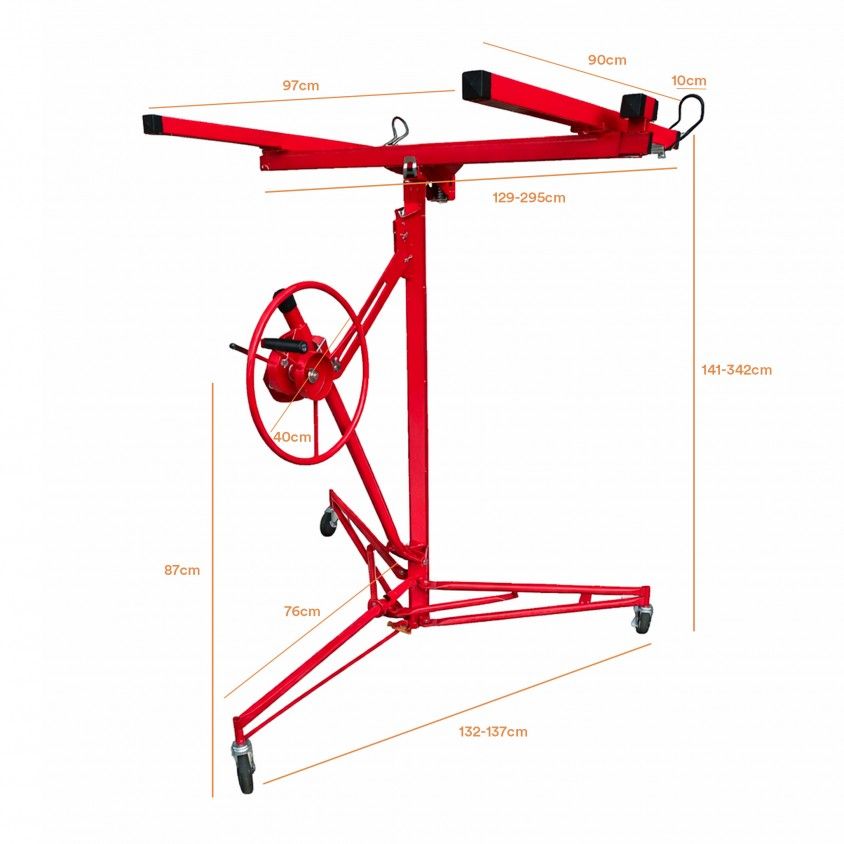 Elevador de Placas de Gesso Allbuild 68Kg 1.4-3.35m