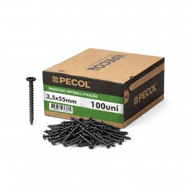 Parafuso Fosfatado para Gesso Cartonado PL-F 3,5x55 100un