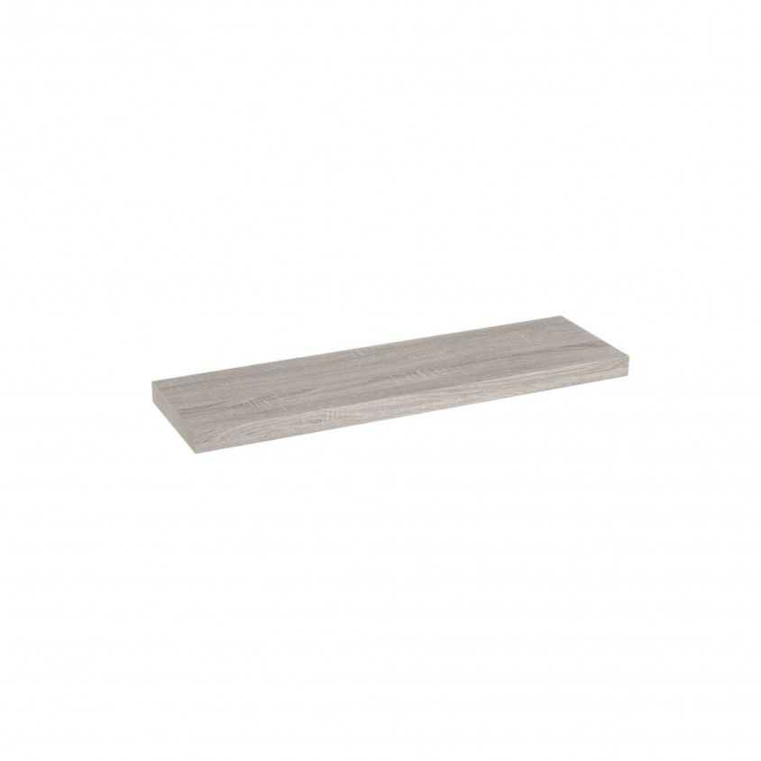 Prateleira Suspensa de Parede MDF Cinza 60x24 cm