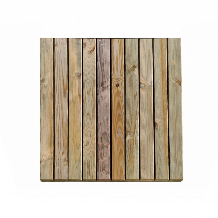 M�dulo de Deck em Madeira Tratada Carmo Standard 1000x1000x28 mm