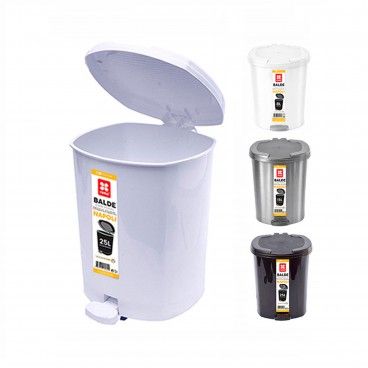 Balde de Cozinha com Pedal 25L Sortido 3 cores